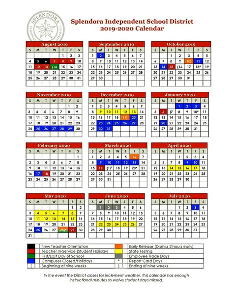 Splendora Isd Calendar